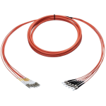 [TCM-BLCFC6M1-30] Tconnect Plenum Breakout 6 Fiber LC-FC Multimode 62.5/125µm (OM1) 30m